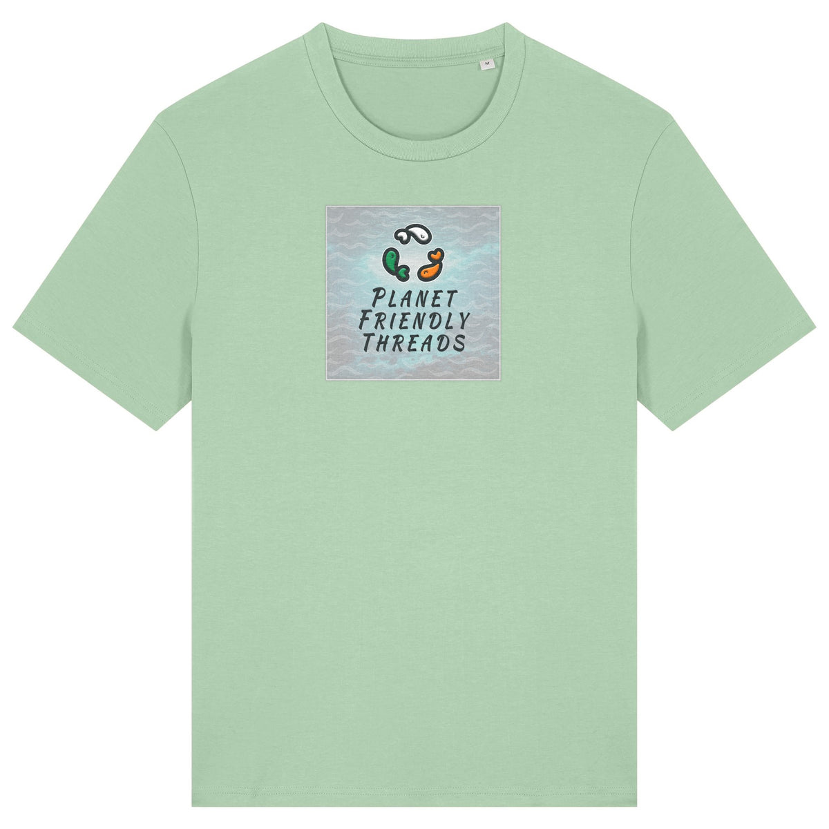 PFT Logo - SSSQUARE - Light Ocean | T-Shirt | Adult | Crewneck Short Sleeve | 180gsm Medium Fit | Misty Jade