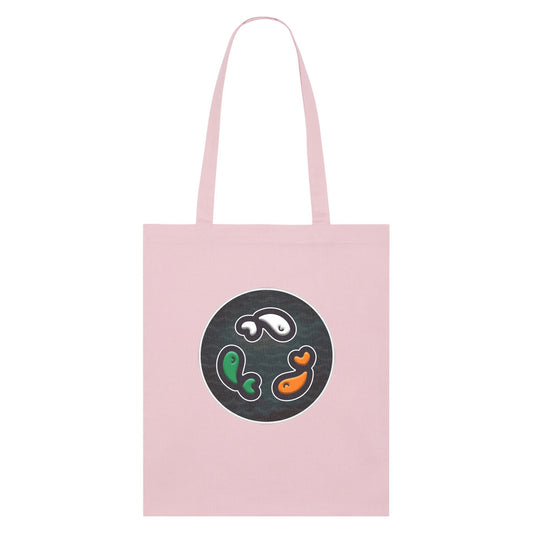 PFT Fish - Circle - Dark | Other | Adult | Tote Bag | 160gsm | Cotton Pink