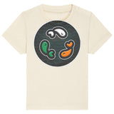 PFT Fish - Circle - Dark | T-Shirt | Baby | Crewneck Short Sleeve | 155gsm Medium Fit | Natural Raw