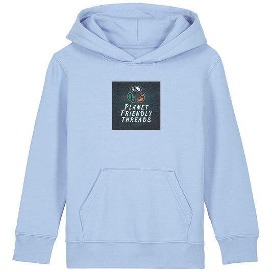PFT Logo - dark | Hoodie | Kids | Cosy | 300gsm Medium Fit | Blue Soul