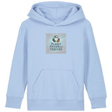 PFT Logo - SSSQUARE - Light Ocean | Hoodie | Kids | Cosy | 300gsm Medium Fit | Blue Soul
