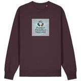 PFT Logo - SSSQUARE - Light Ocean | Jumper | Adult | Crewneck | 350gsm Medium Fit | Red Brown