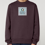 PFT Logo - SSSQUARE - Light Ocean | Jumper | Adult | Crewneck | 350gsm Medium Fit | Red Brown