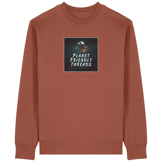 PFT Logo - dark | Jumper | Adult | Crewneck | 350gsm Medium Fit | Heritage Brown