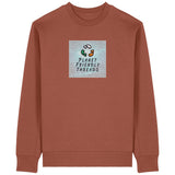 PFT Logo - SSSQUARE - Light Ocean | Jumper | Adult | Crewneck | 350gsm Medium Fit | Heritage Brown