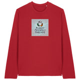 PFT Logo - SSSQUARE - Light Ocean | T-Shirt | Adult | Crewneck Long Sleeve | 180gsm Medium Fit | Red