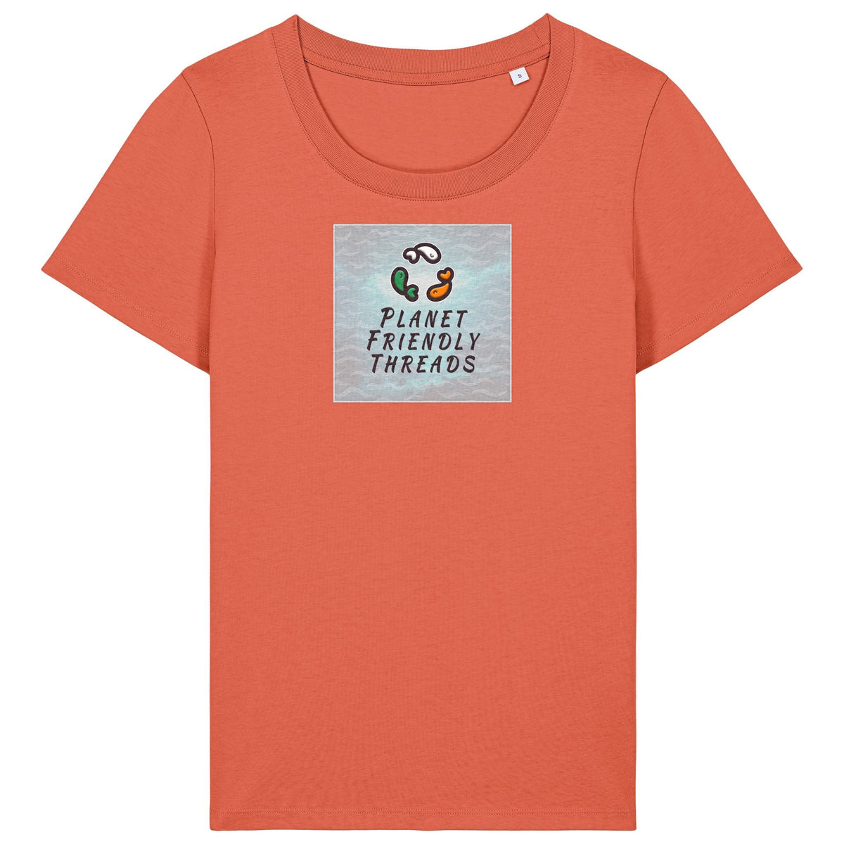 PFT Logo - SSSQUARE - Light Ocean | T-Shirt | Adult | Ladies Short Sleeve | 155gsm Fitted | Fiesta