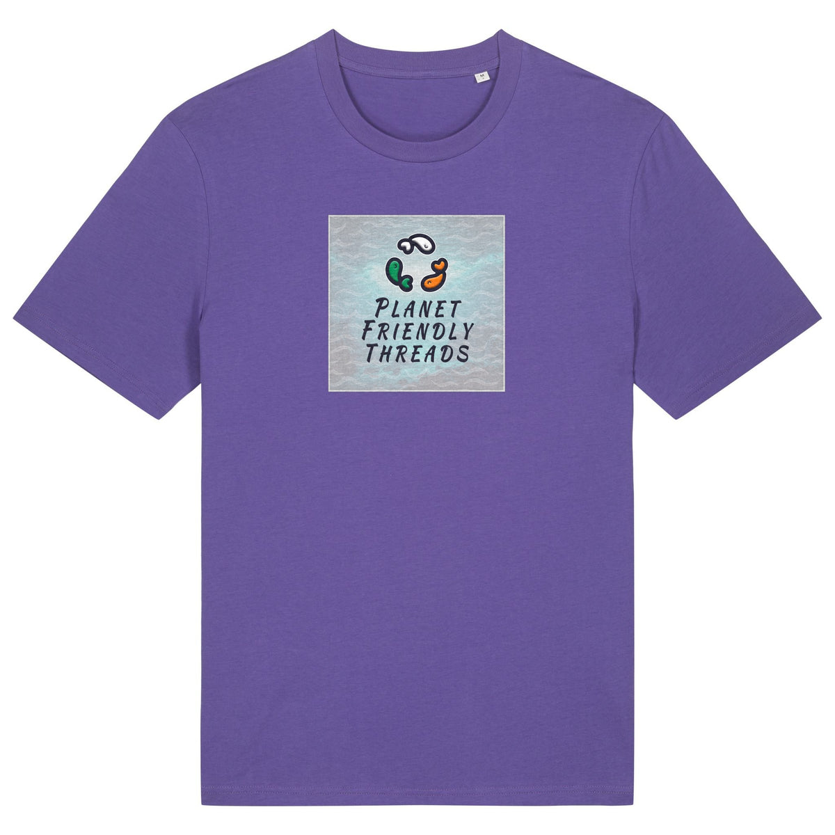PFT Logo - SSSQUARE - Light Ocean | T-Shirt | Adult | Crewneck Short Sleeve | 180gsm Medium Fit | Purple Love