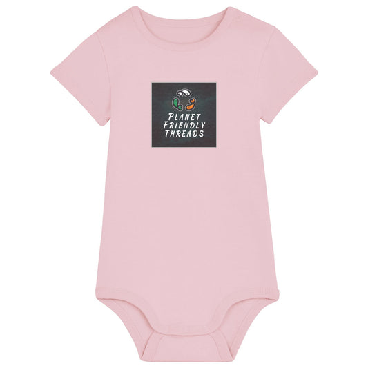 PFT Logo - dark | Other | Baby | Onesie | 210gsm Fitted | Cotton Pink