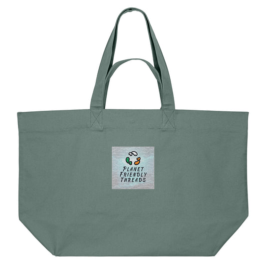 Planet Friendly Logo - Square - Ocean Light | Other | Adult | Shopping Bag | 400gsm | Green Bay