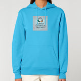 PFT Logo - SSSQUARE - Light Ocean | Hoodie | Adult | Cosy | 350gsm Medium Fit | Aqua Blue
