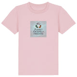 PFT Logo - SSSQUARE - Light Ocean | T-Shirt | Kids | Crewneck Short Sleeve | 155gsm Medium Fit | Cotton Pink
