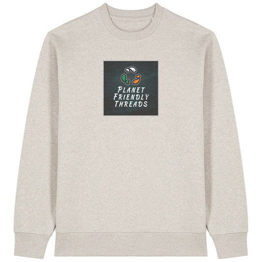PFT Logo - dark | Jumper | Adult | Crewneck | 350gsm Medium Fit | Heather Haze