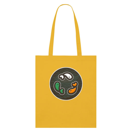 PFT Fish - Circle - Dark | Other | Adult | Tote Bag | 160gsm | Spectra Yellow