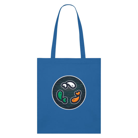 PFT Fish - Circle - Dark | Other | Adult | Tote Bag | 160gsm | Royal Blue