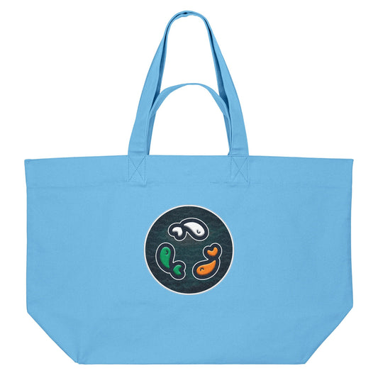 PFT Fish - Circle - Dark | Other | Adult | Shopping Bag | 400gsm | Aqua Blue