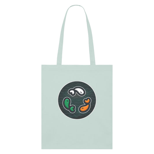 PFT Fish - Circle - Dark | Other | Adult | Tote Bag | 160gsm | Caribbean Blue
