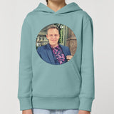 Suit | Hoodie | Kids | Cosy | 300gsm Medium Fit | Teal Monstera