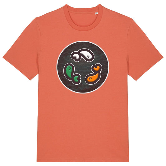 PFT Fish - Circle - Dark | T-Shirt | Adult | Crewneck Short Sleeve | 180gsm Medium Fit | Fiesta