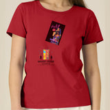 Katy Perry | T-Shirt | Adult | Ladies Short Sleeve | 155gsm Fitted | Red