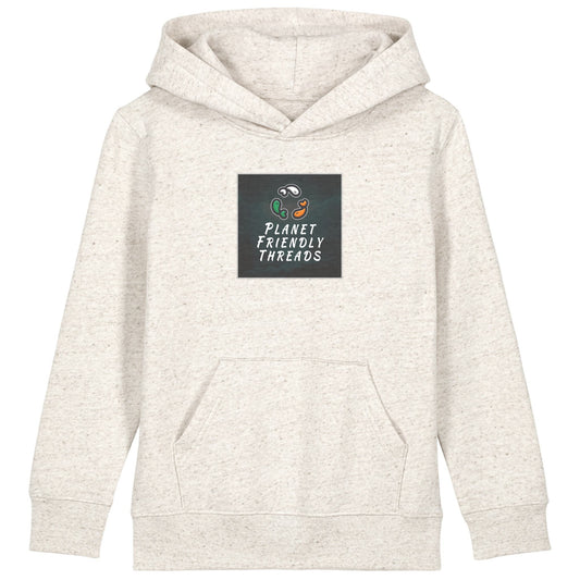 PFT Logo - dark | Hoodie | Kids | Cosy | 300gsm Medium Fit | Eco-Heather
