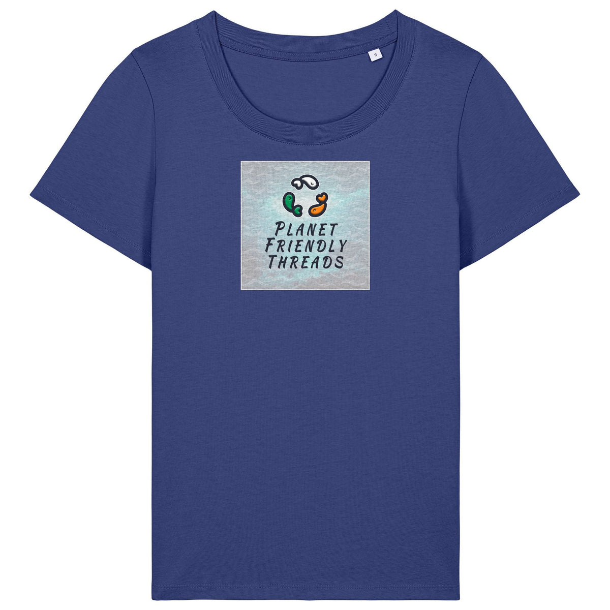 PFT Logo - SSSQUARE - Light Ocean | T-Shirt | Adult | Ladies Short Sleeve | 155gsm Fitted | Dusk