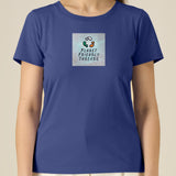 PFT Logo - SSSQUARE - Light Ocean | T-Shirt | Adult | Ladies Short Sleeve | 155gsm Fitted | Dusk