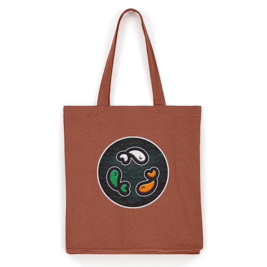 PFT Fish - Circle - Dark | Other | Adult | Tote Bag | 220gsm | Heritage Brown