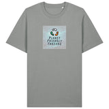 PFT Logo - SSSQUARE - Light Ocean | T-Shirt | Adult | Crewneck Short Sleeve | 215gsm Relaxed Fit | Misty Grey
