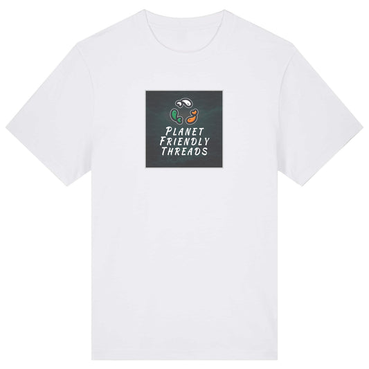 PFT Logo - dark | T-Shirt | Adult | Crewneck Short Sleeve | 215gsm Relaxed Fit | White