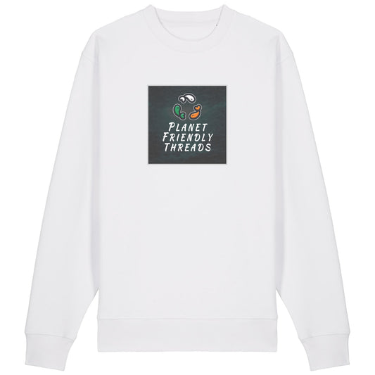 PFT Logo - dark | Jumper | Adult | Crewneck | 350gsm Medium Fit | White