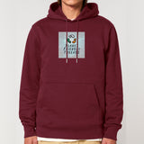 PFT Logo - SSSQUARE - Light Ocean | Hoodie | Adult | Cosy | 350gsm Medium Fit | Burgundy
