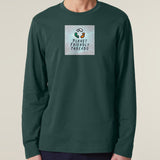 PFT Logo - SSSQUARE - Light Ocean | T-Shirt | Adult | Crewneck Long Sleeve | 180gsm Medium Fit | Glazed Green
