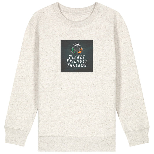 PFT Logo - dark | Jumper | Kids | Crewneck | 300gsm Medium Fit | Eco-Heather