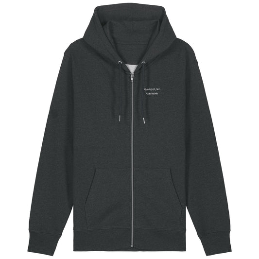 I'M FUCKING AMAZING | Hoodie | Adult | Zip | 350gsm Medium Fit | Dark Heather Grey