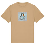 PFT Logo - SSSQUARE - Light Ocean | T-Shirt | Adult | Crewneck Short Sleeve | 215gsm Relaxed Fit | Latte
