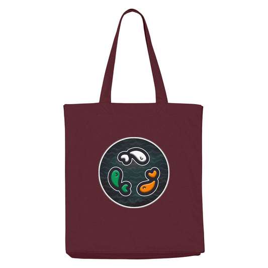 PFT Fish - Circle - Dark | Other | Adult | Tote Bag | 220gsm | Burgundy