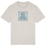 PFT Logo - SSSQUARE - Light Ocean | T-Shirt | Adult | Crewneck Short Sleeve | 180gsm Medium Fit | Heather Haze