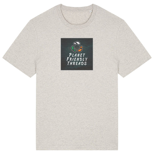 PFT Logo - dark | T-Shirt | Adult | Crewneck Short Sleeve | 180gsm Medium Fit | Heather Haze