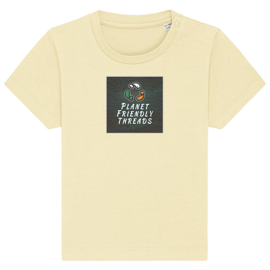 PFT Logo - dark | T-Shirt | Baby | Crewneck Short Sleeve | 155gsm Medium Fit | Butter