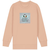 PFT Logo - SSSQUARE - Light Ocean | Jumper | Kids | Crewneck | 300gsm Medium Fit | Fraiche Peche