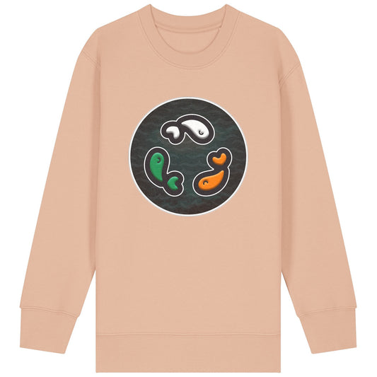 PFT Fish - Circle - Dark | Jumper | Kids | Crewneck | 300gsm Medium Fit | Fraiche Peche