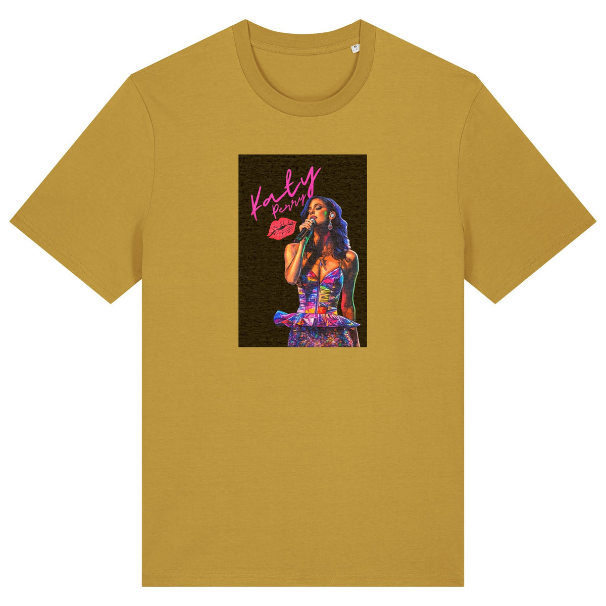 Katy Perry | T-Shirt | Adult | Crewneck Short Sleeve | 180gsm Medium Fit | Ochre
