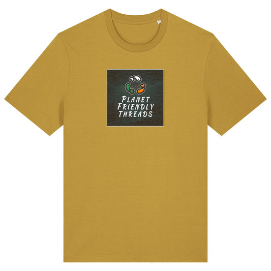 PFT Logo - dark | T-Shirt | Adult | Crewneck Short Sleeve | 180gsm Medium Fit | Ochre