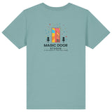 Magic Door Logo | T-Shirt | Kids | Crewneck Short Sleeve | 155gsm Medium Fit | Teal Monstera