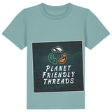 PFT Logo - dark | T-Shirt | Kids | Crewneck Short Sleeve | 155gsm Medium Fit | Teal Monstera