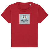 PFT Logo - SSSQUARE - Light Ocean | T-Shirt | Baby | Crewneck Short Sleeve | 155gsm Medium Fit | Red