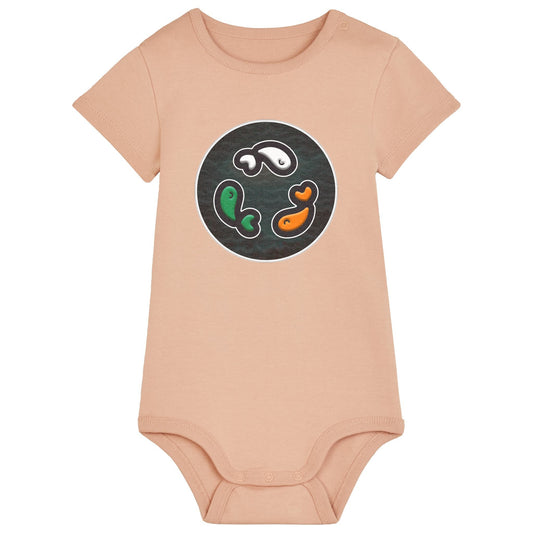 PFT Fish - Circle - Dark | Other | Baby | Onesie | 210gsm Fitted | Fraiche Peche
