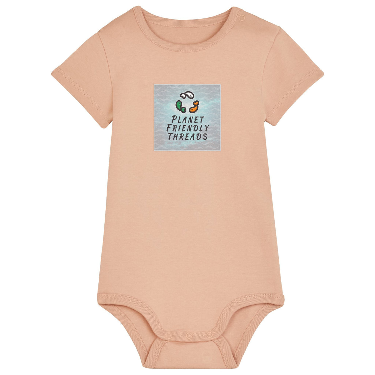 PFT Logo - SSSQUARE - Light Ocean | Other | Baby | Onesie | 210gsm Fitted | Fraiche Peche