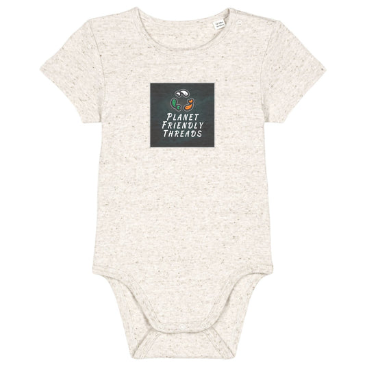 PFT Logo - dark | Other | Baby | Onesie | 210gsm Fitted | Eco-Heather